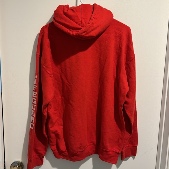 Lifeguard Graphic Sweatshirt Hoodie in Red - Picture 2 of 5